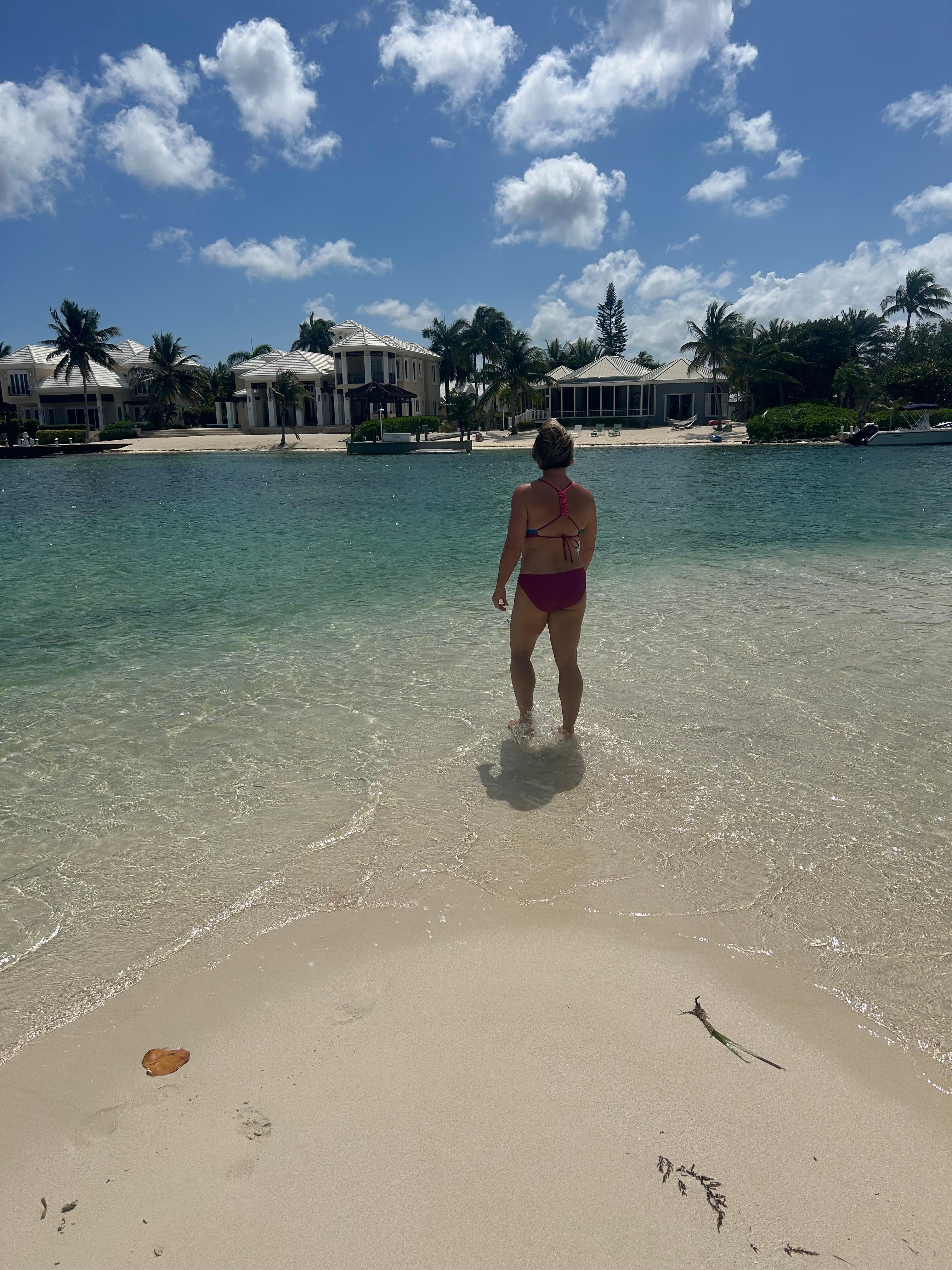 View of the house from across the bay
