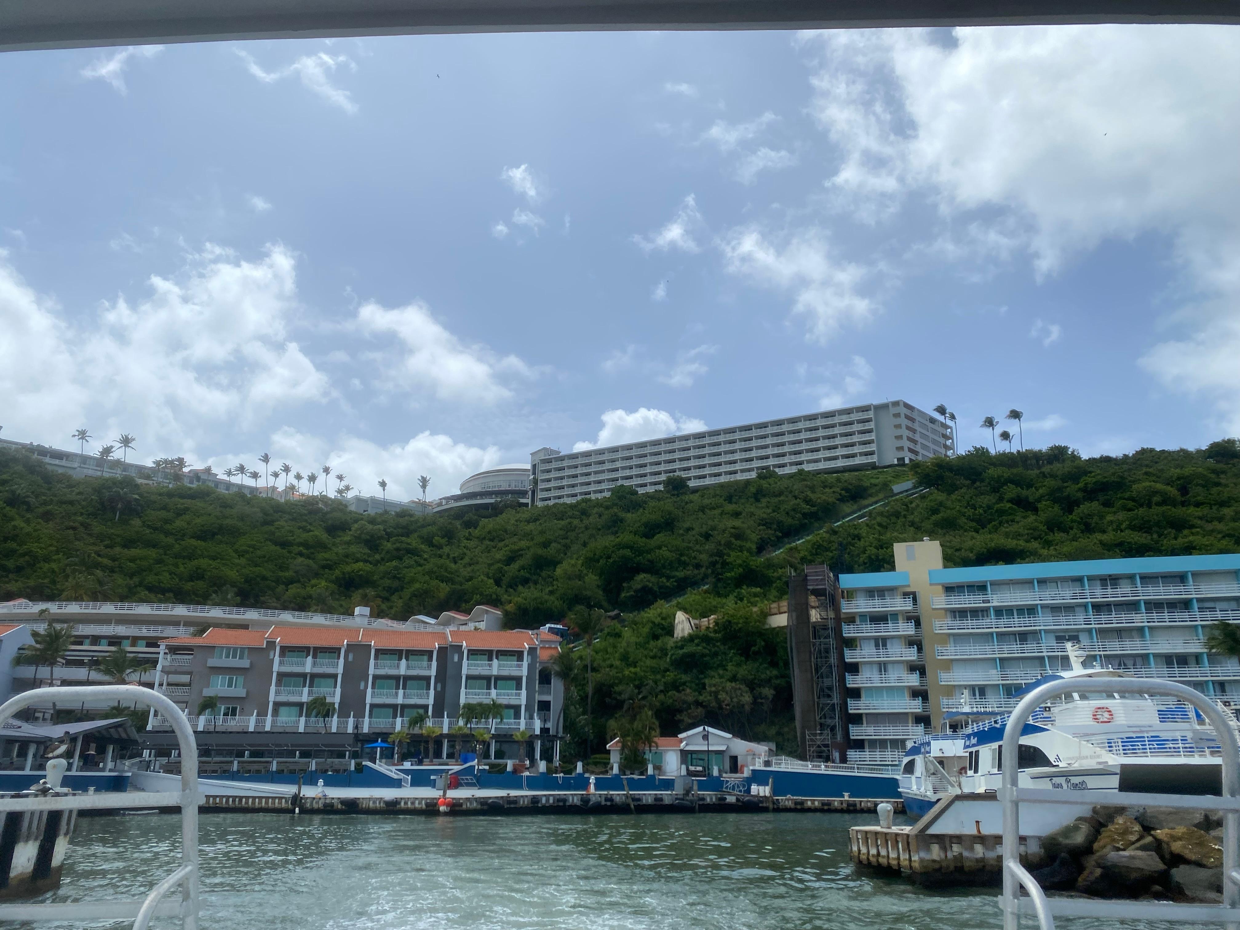 View from the boat to palomino island.