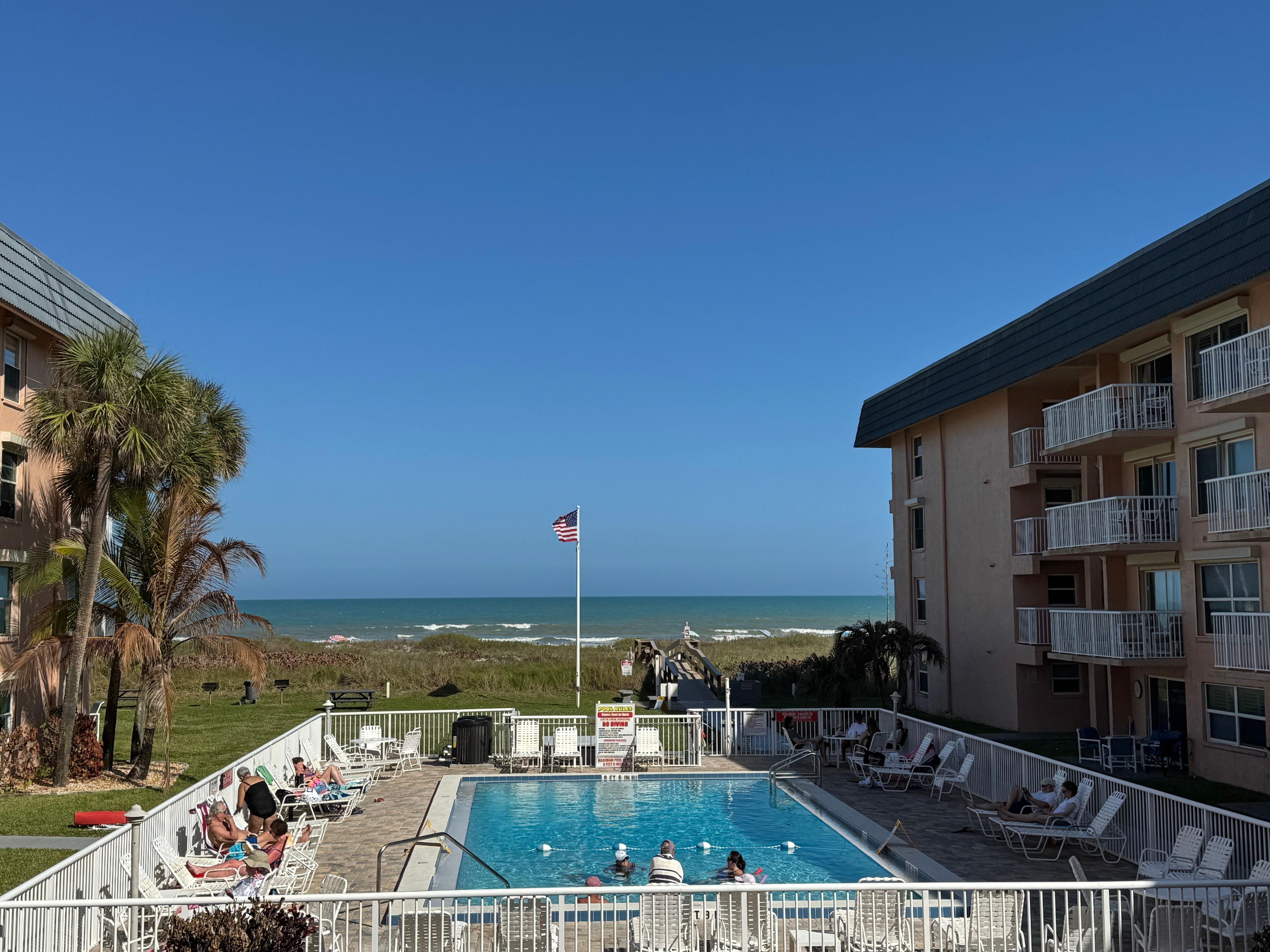 The view from our balcony 