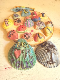 Our contribution to Marc’s seashell cemetery