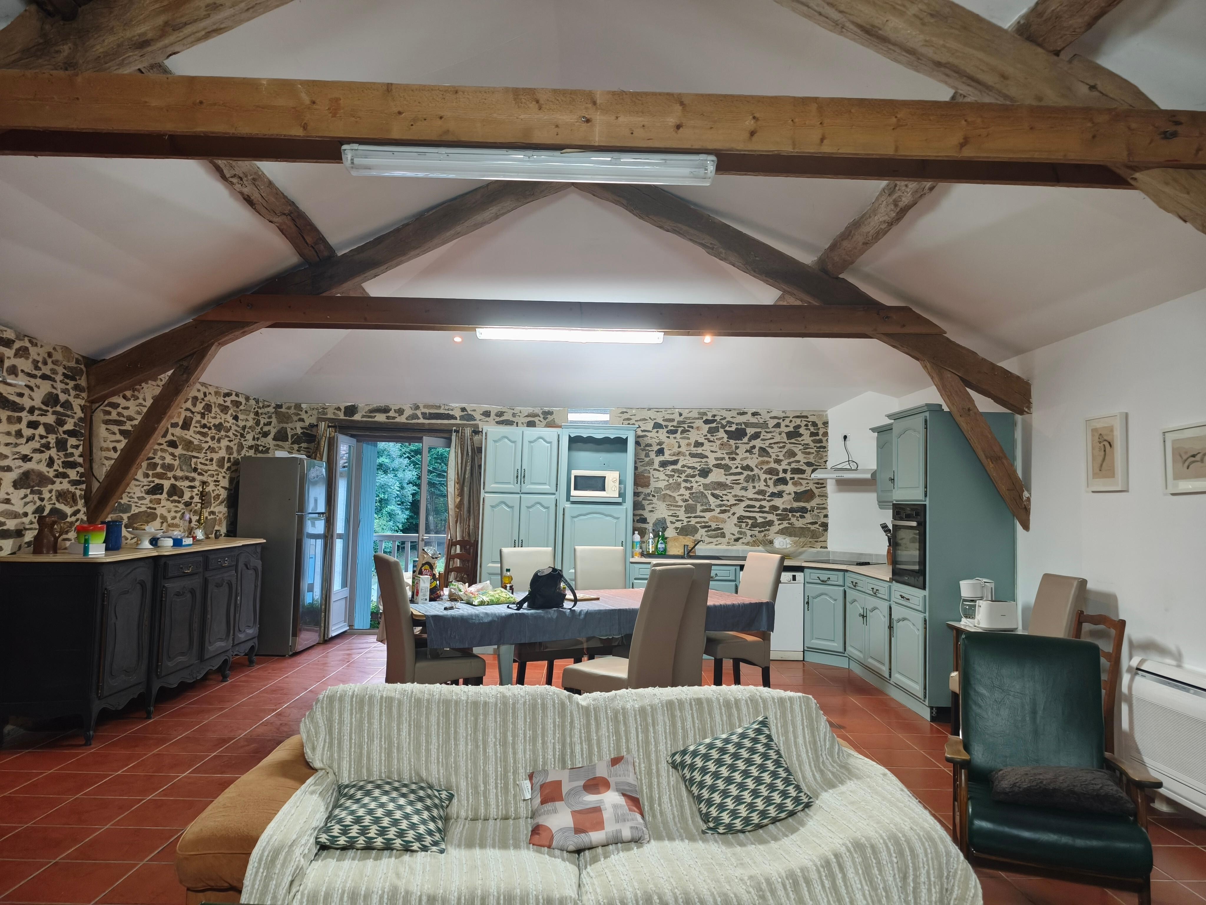 Cuisine repeint en verre très jolie