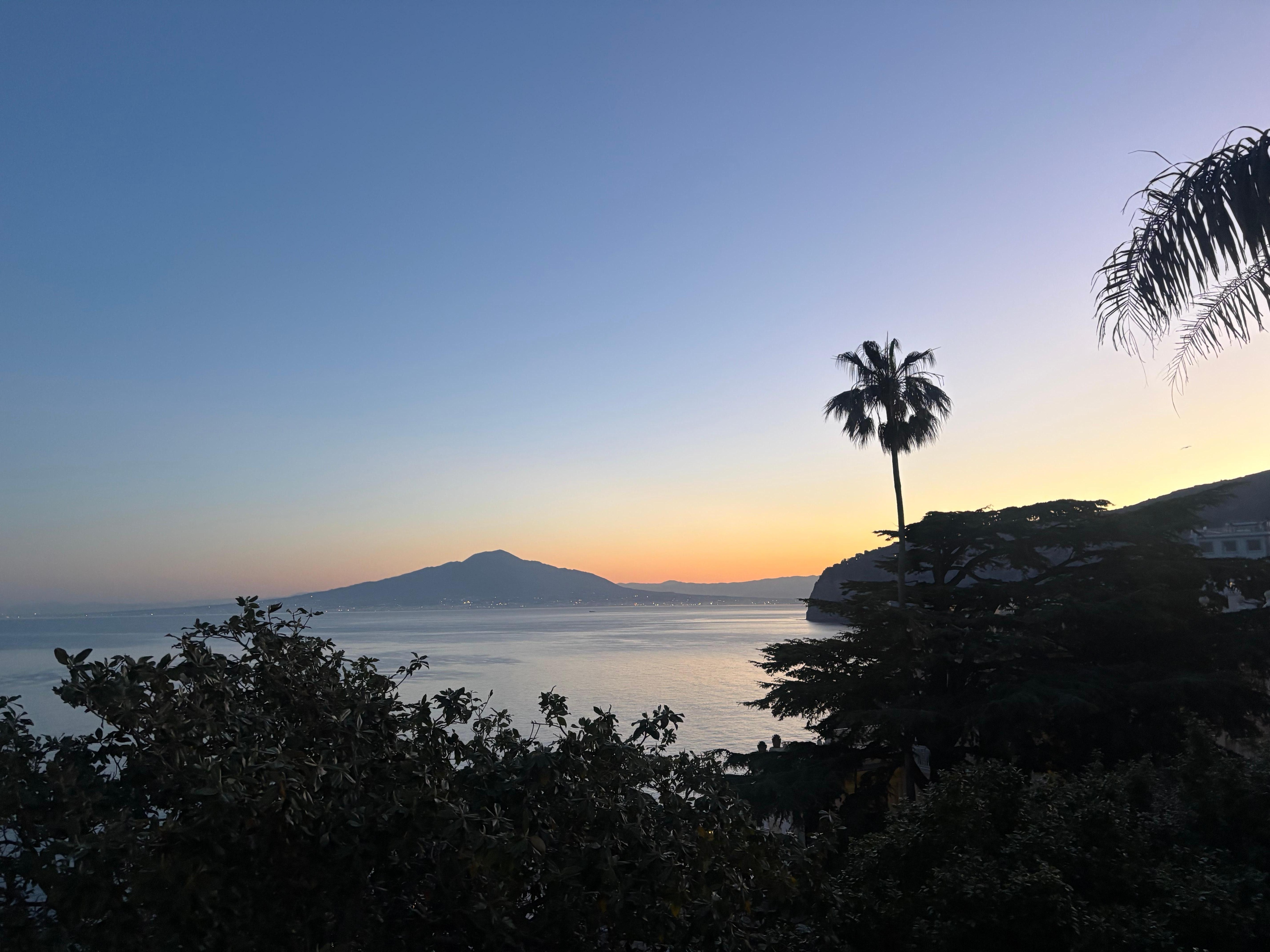 Sunrise from the balcony of our room.