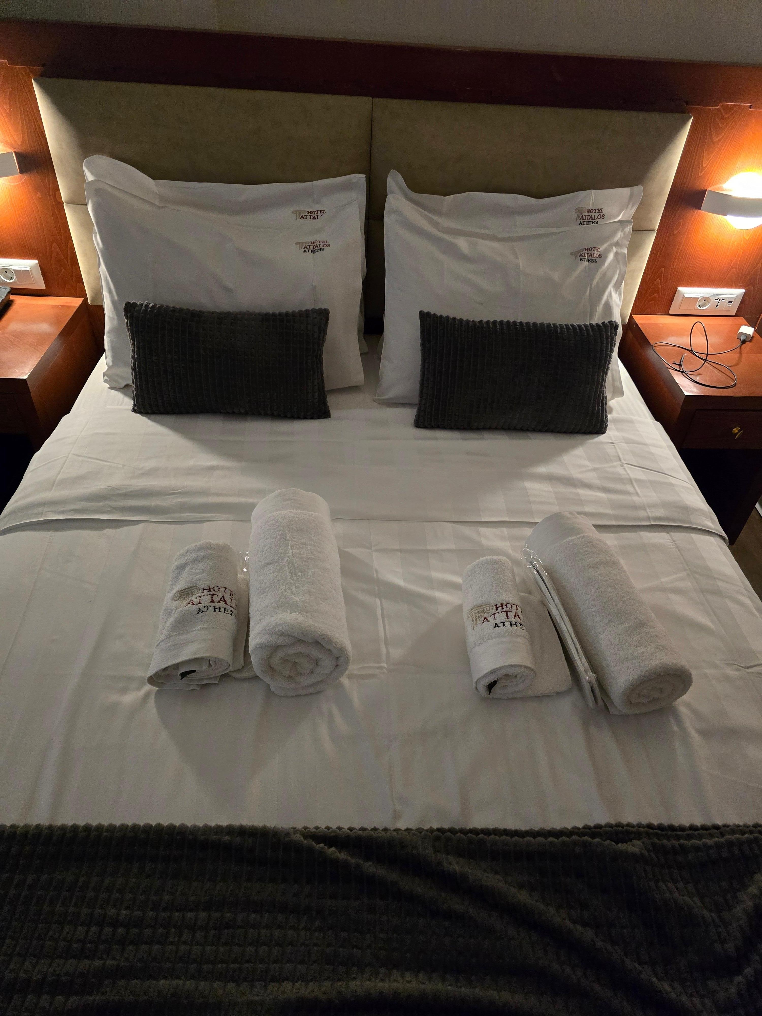 Plenty of towels, slippers, and touches that made it a great experience