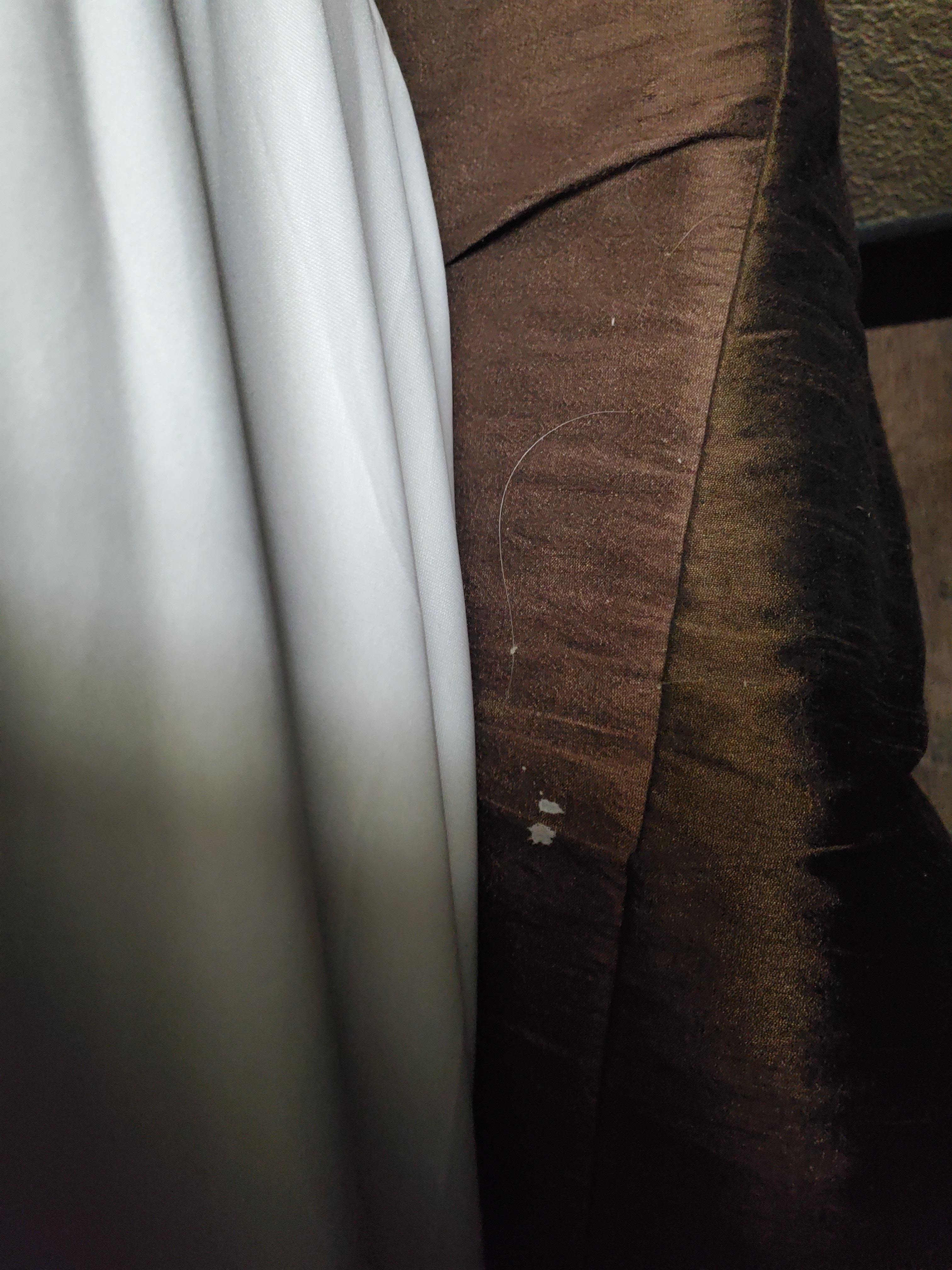 Hair on boxspring cover