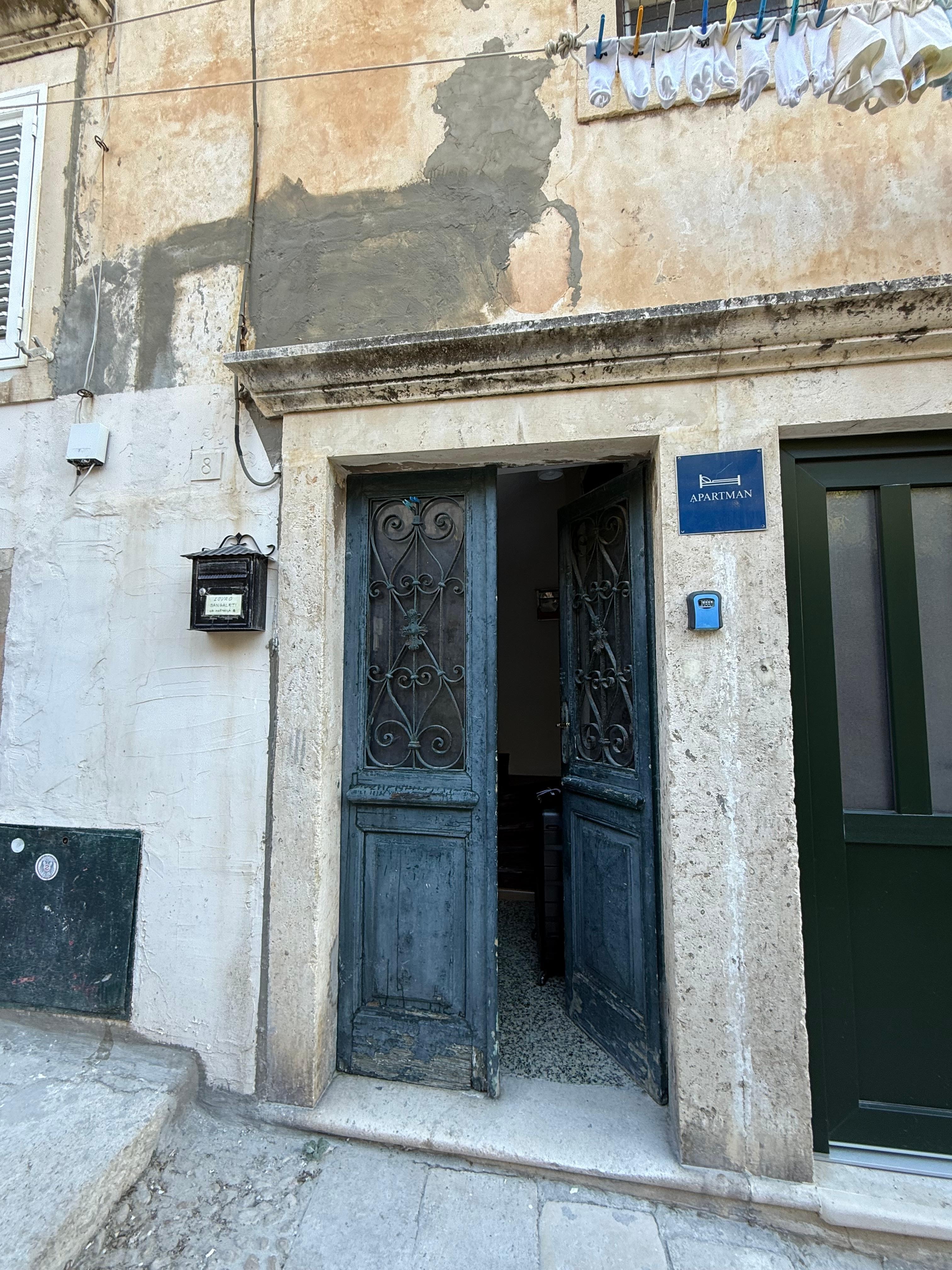 Front of the apartment