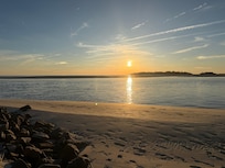 Phenomenal sunsets, especially at low tide!