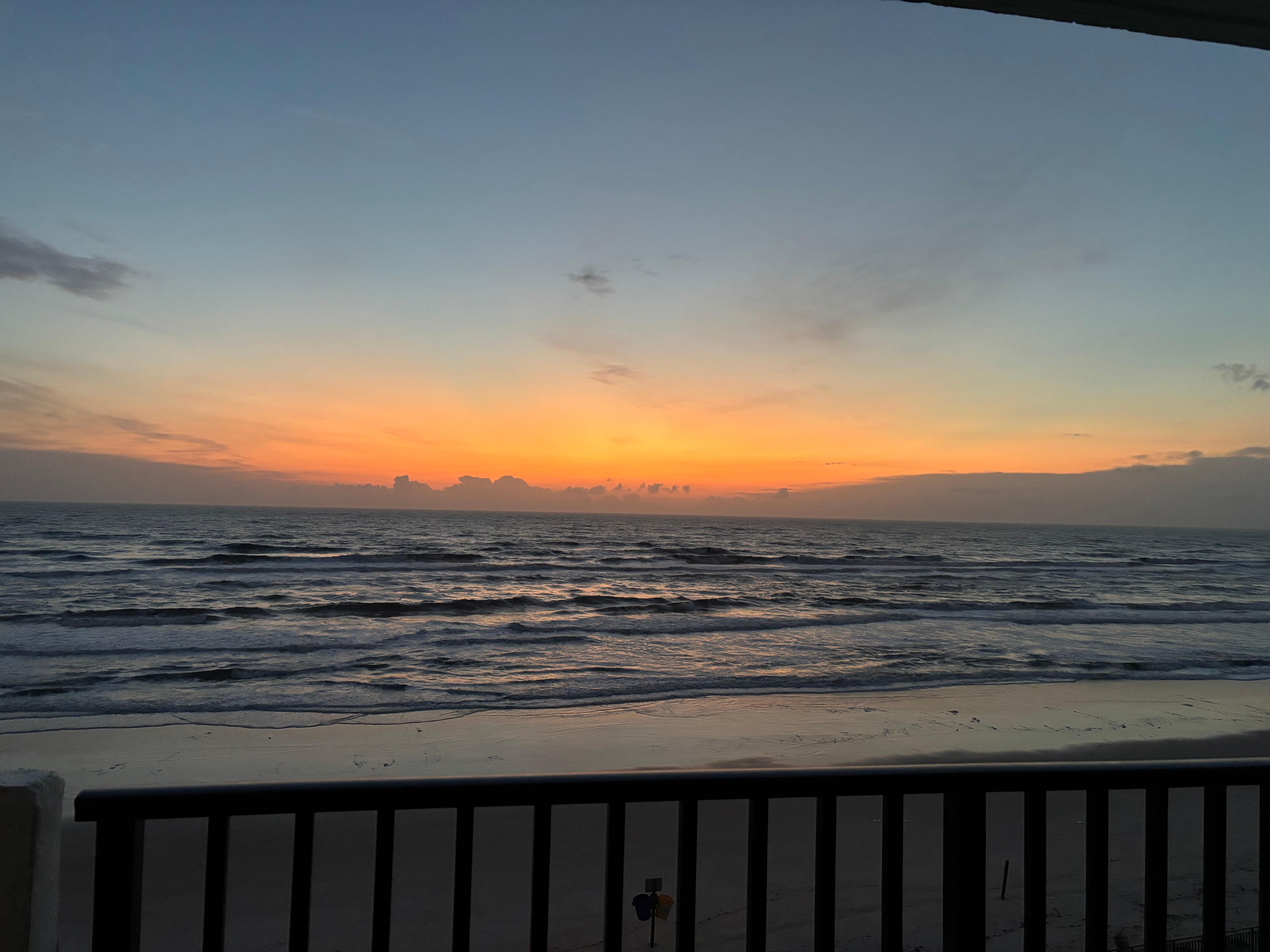 Beautiful sunrise view from my balcony.