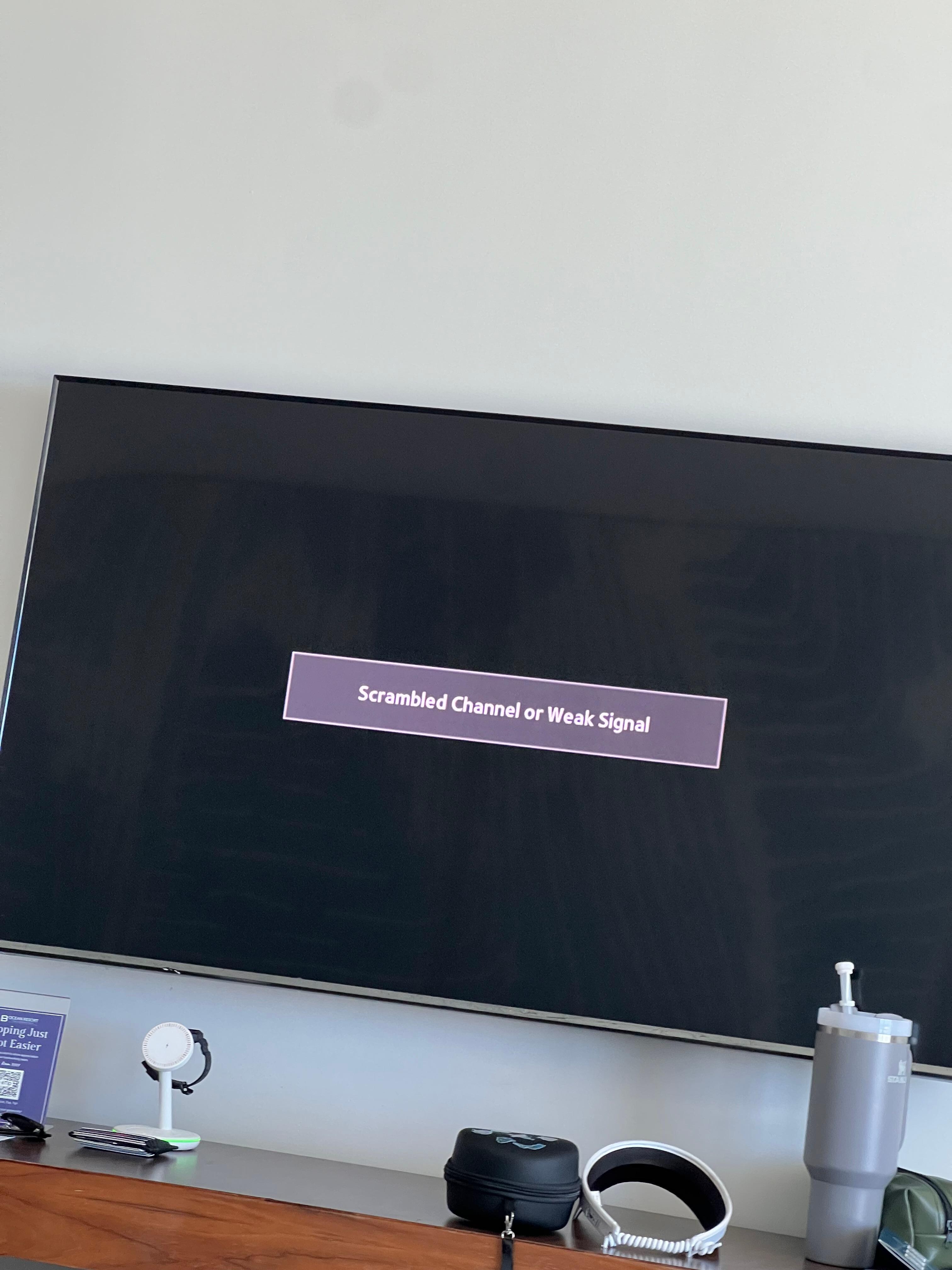 Tv channels were not working 