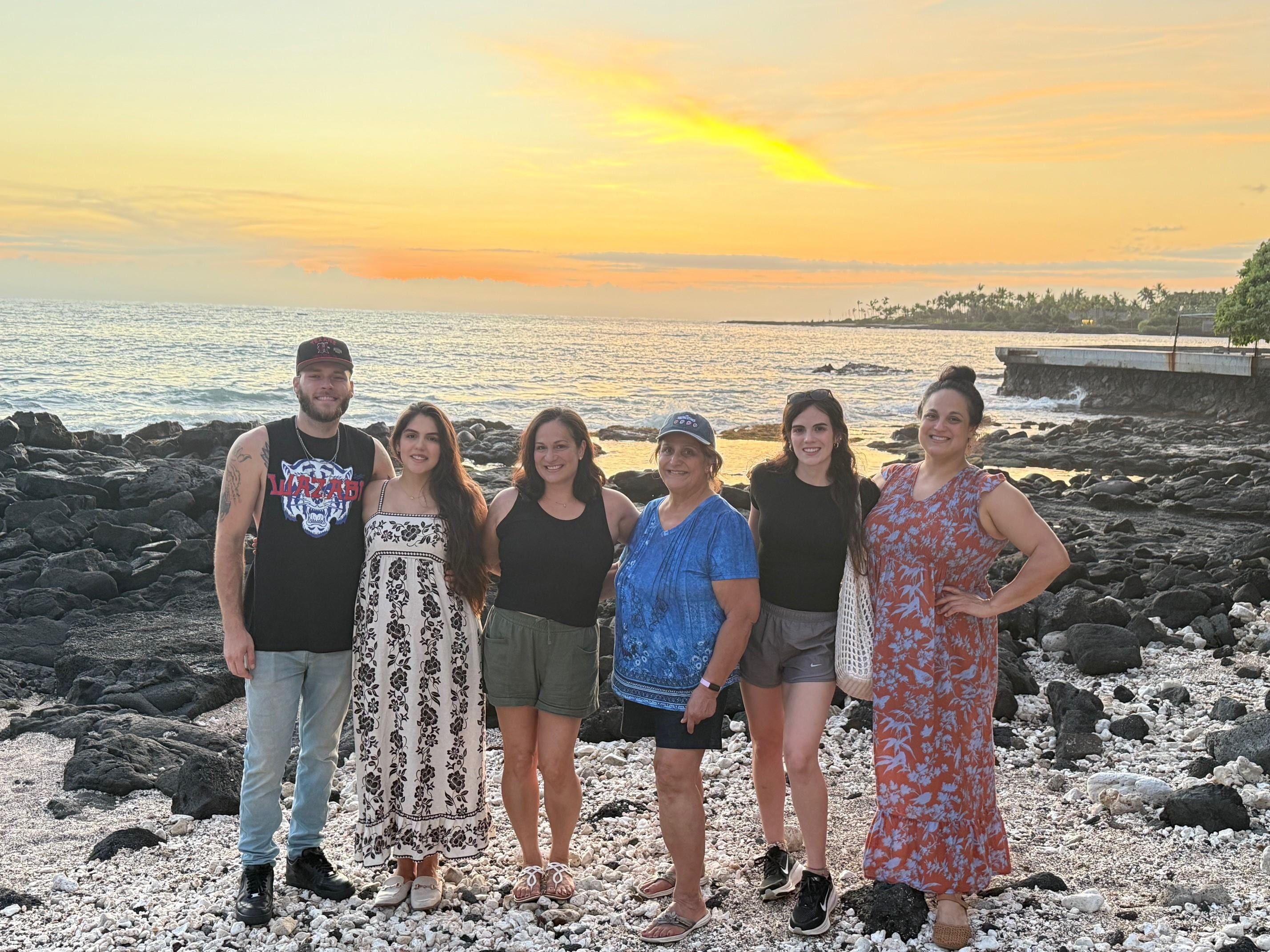 Family Picture- Kua Bay State Park