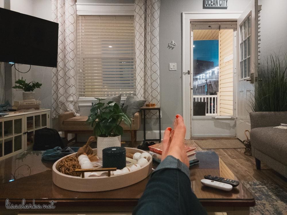 Relaxing in the evening