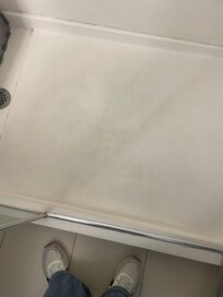 dirty shower floor
