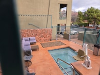 Hotel tub with a view