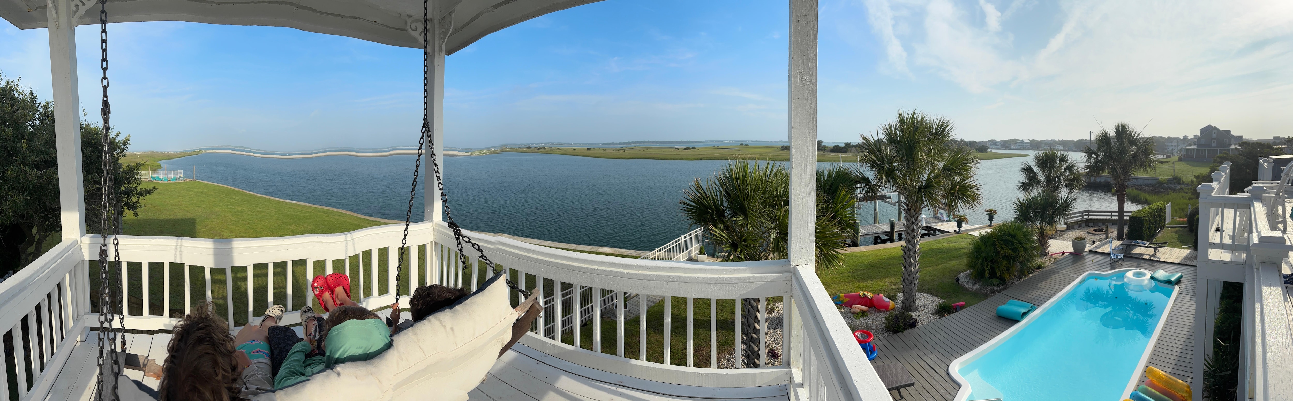 Heading back from the beach. 