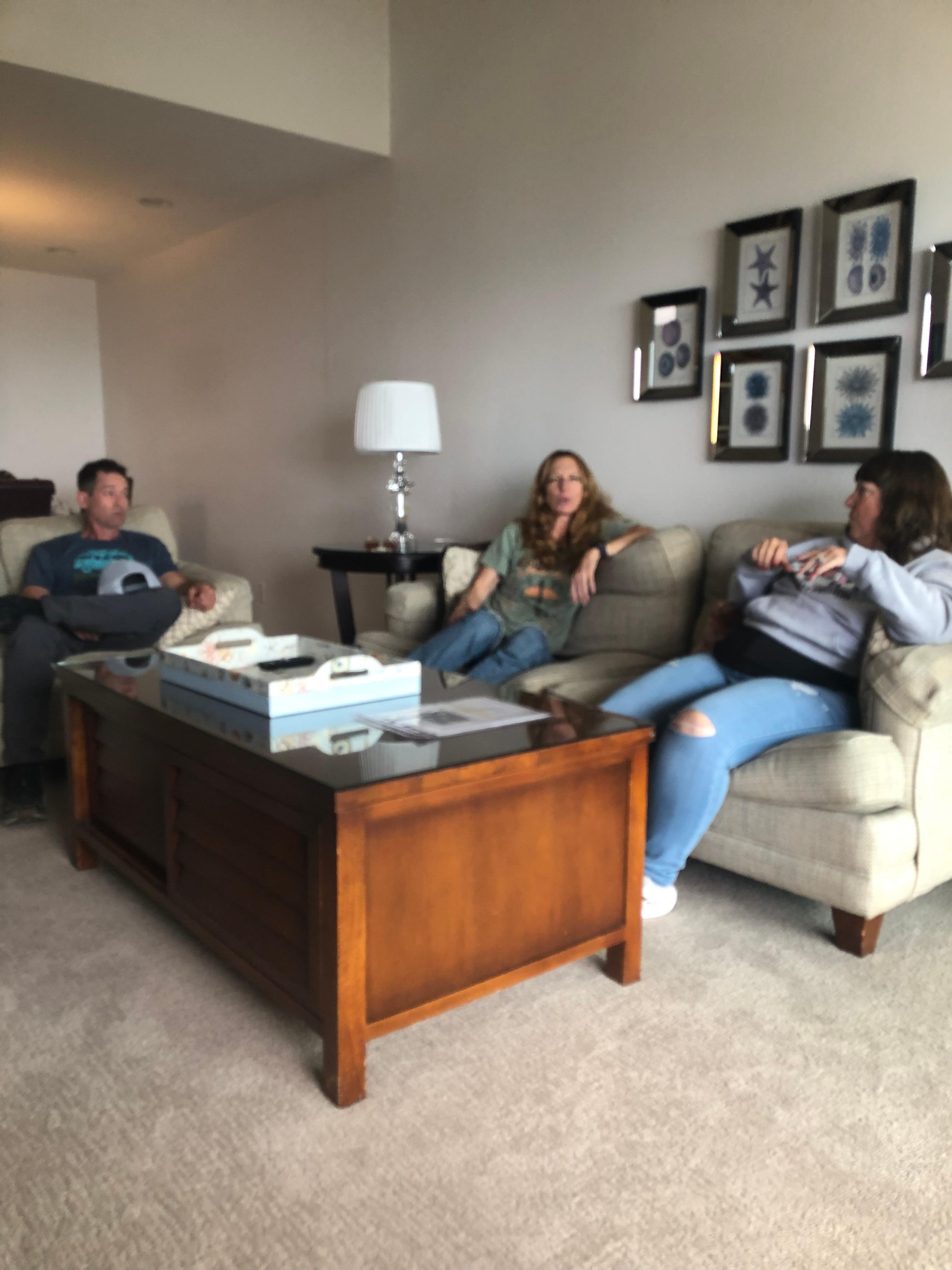 Lots of seating for visits.