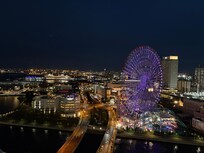 The night view from our room