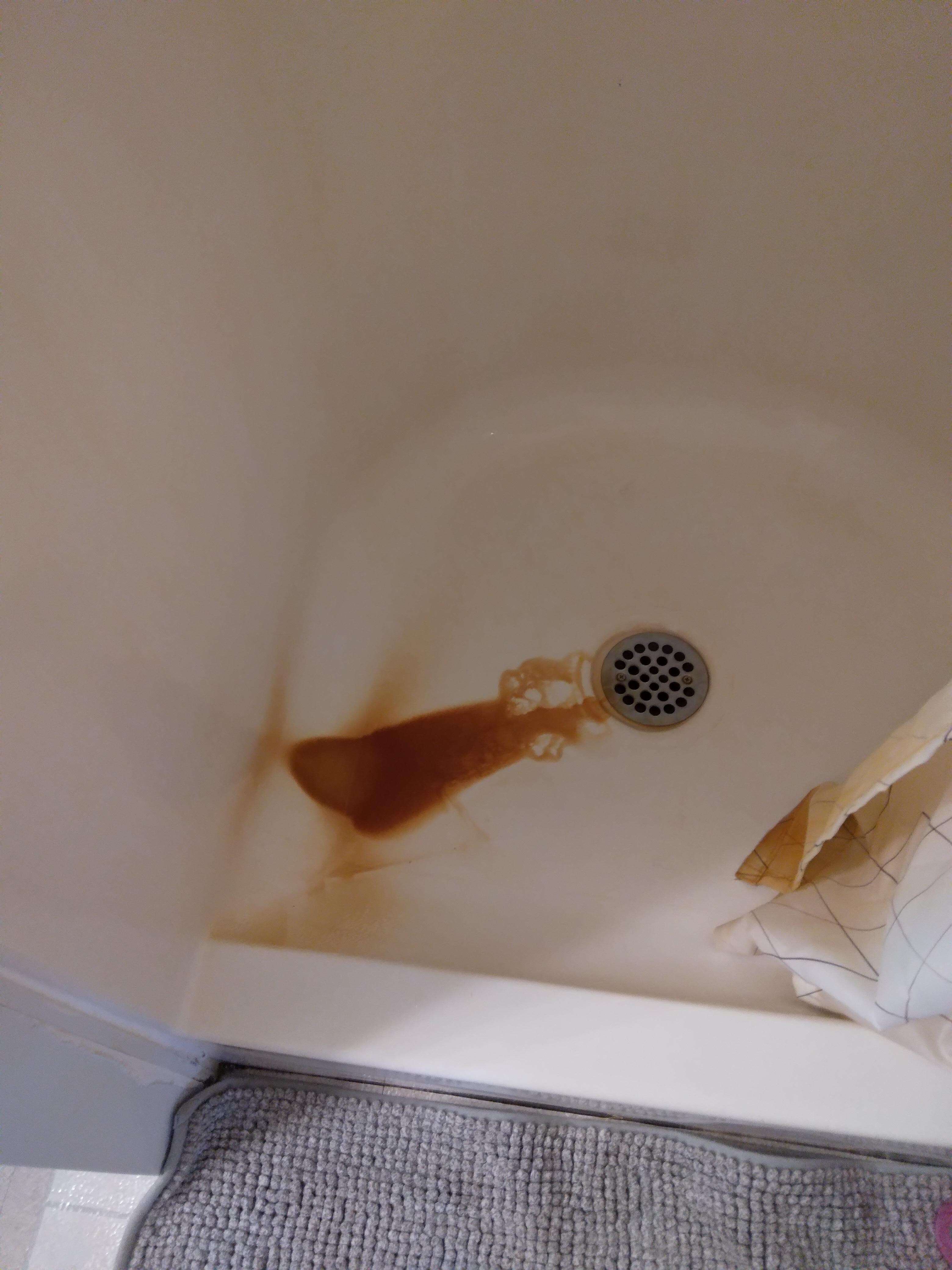 Dripping from hot water valve. My wife had to clean it up.