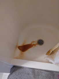 Dripping from hot water valve. My wife had to clean it up.