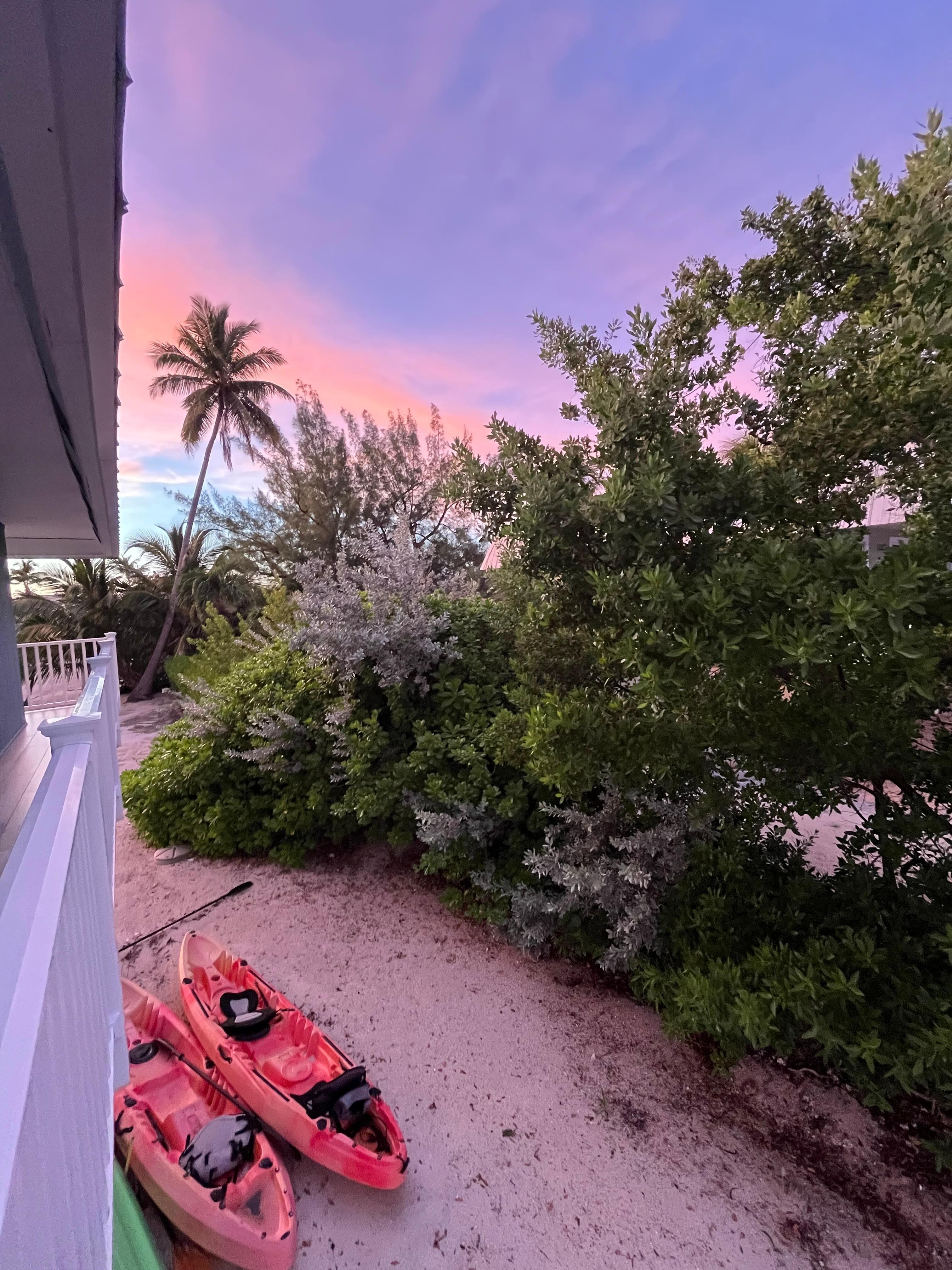 View from the side deck