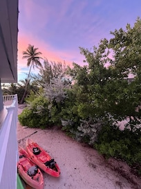 View from the side deck