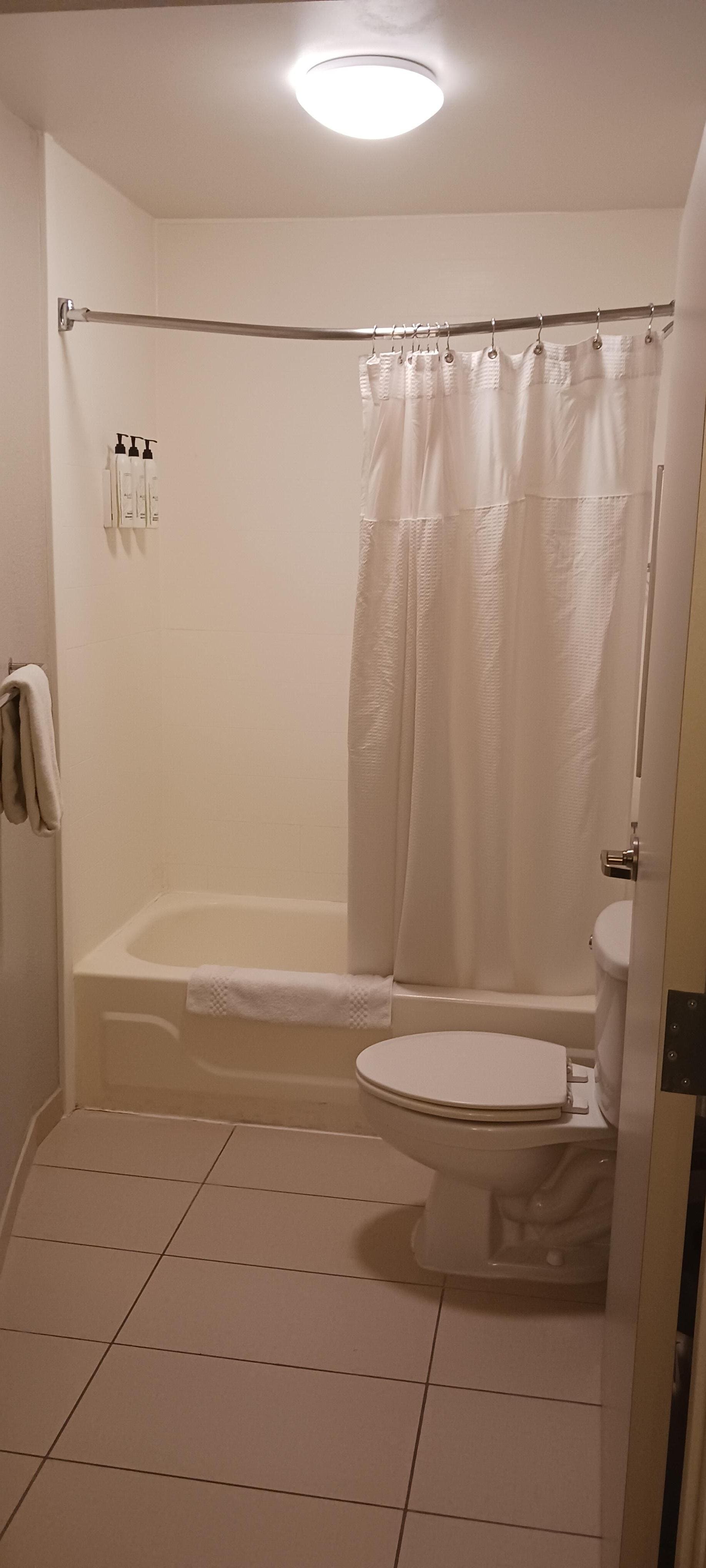 Shower and tub