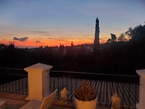 Sunset view from upstairs patio