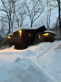 Warm
Cabin in a winter wonderland.