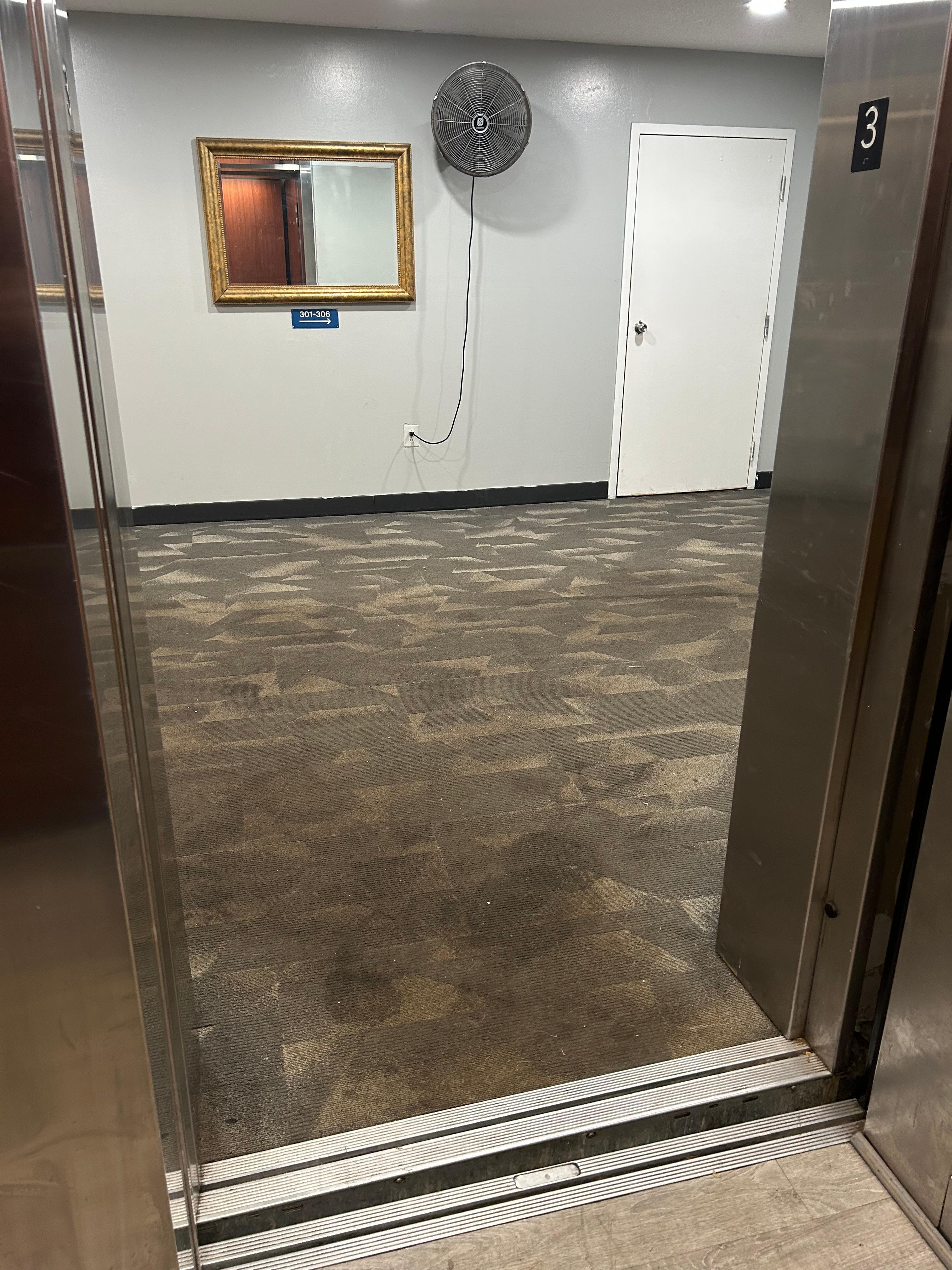 3rd floor exiting the elevator 