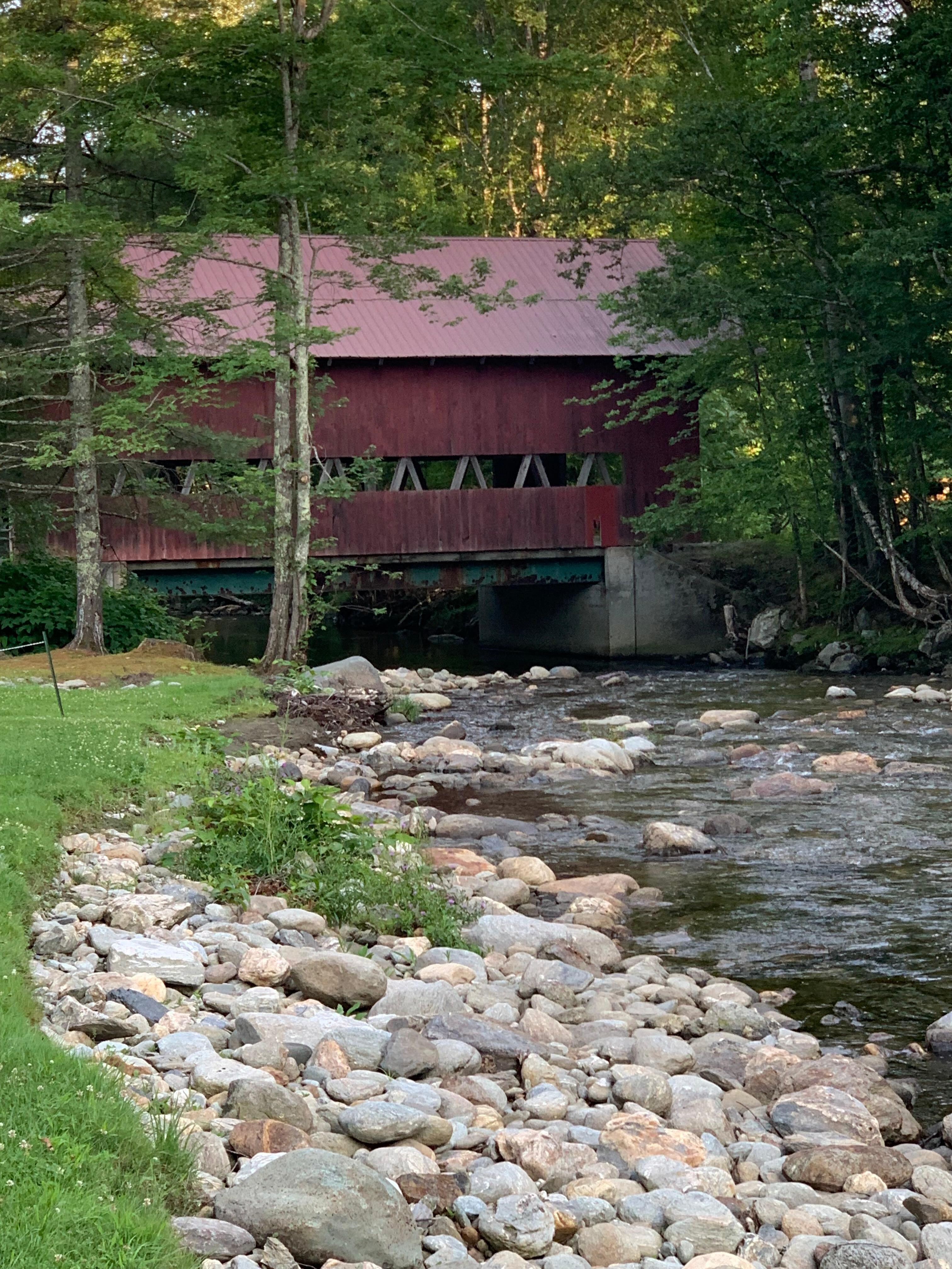 Covered bridge right next to the property.