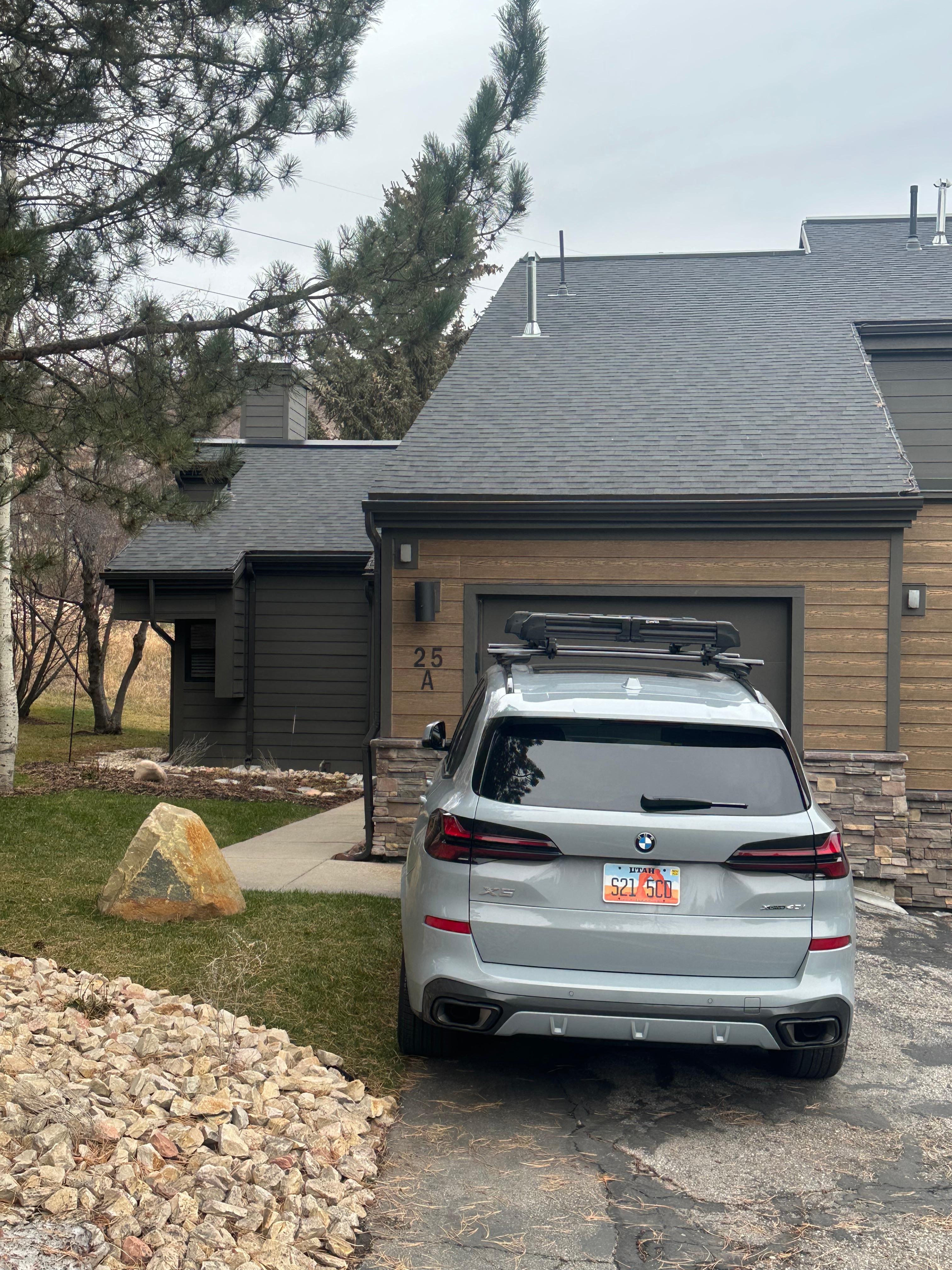 Outside of property. 