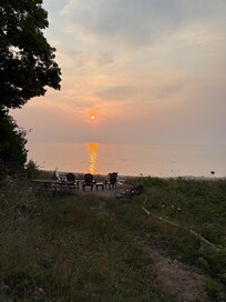 Sunrise view from the street