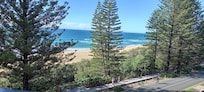 The beach view from the 2nd bedroom.