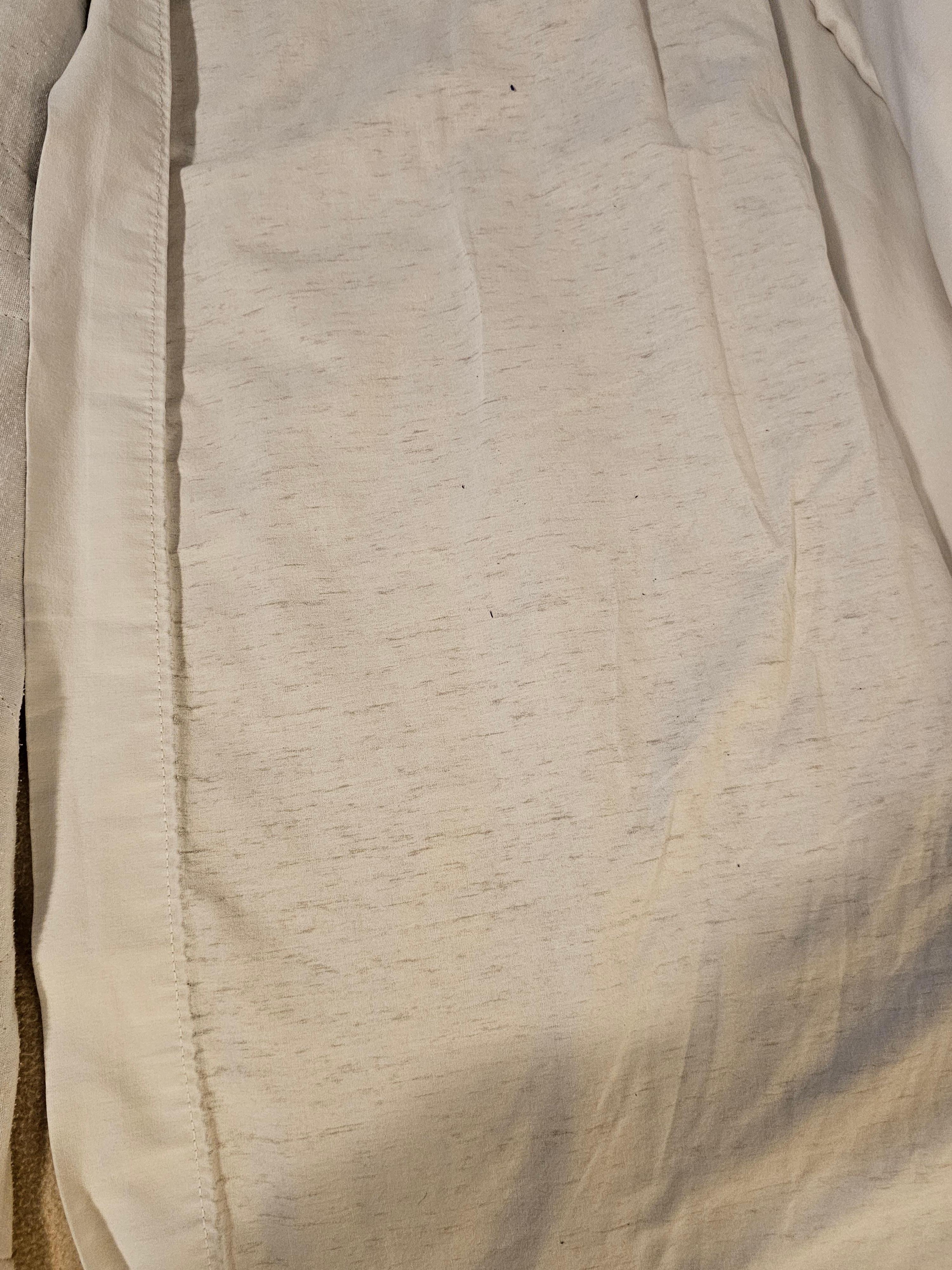 Thread bare sheets. 