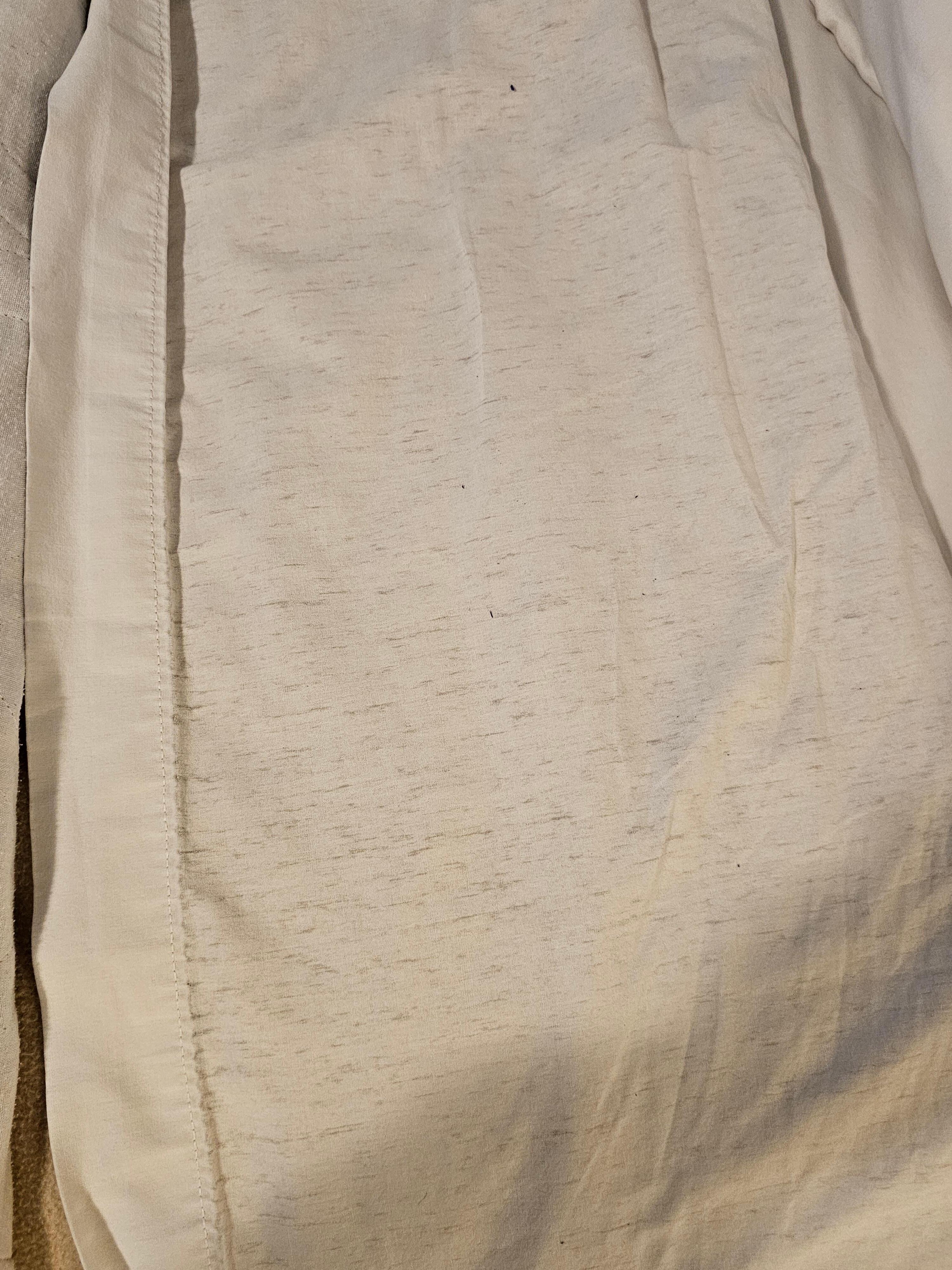 Thread bare sheets. 