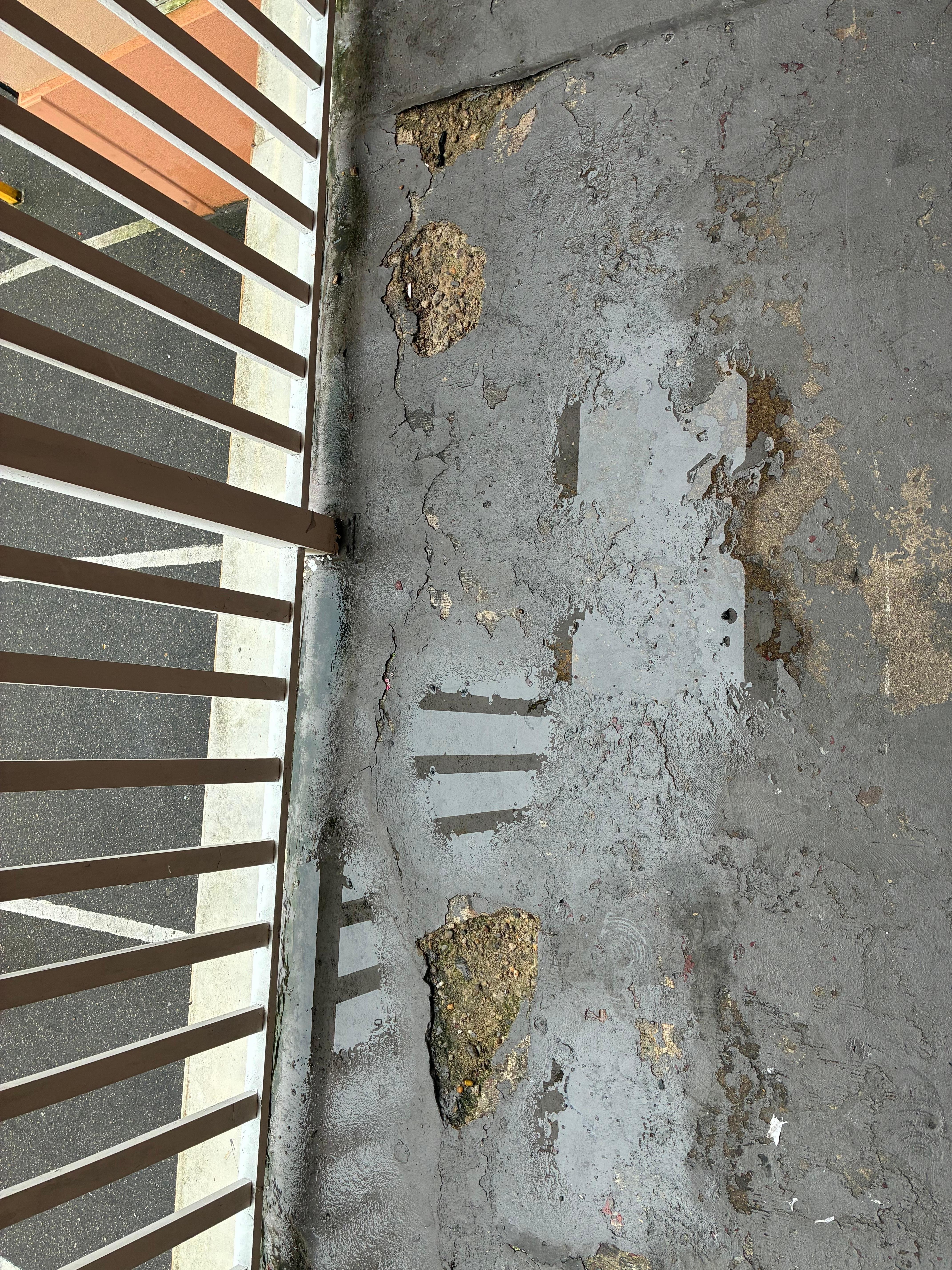 Sidewalk outside room