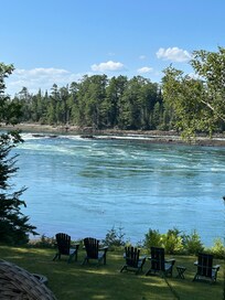 Backyard seating with a view!