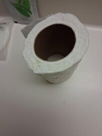 Possible wet tissue roll