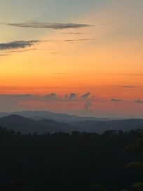 Sunset view from balcony