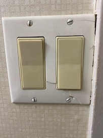 Bathroom light switch