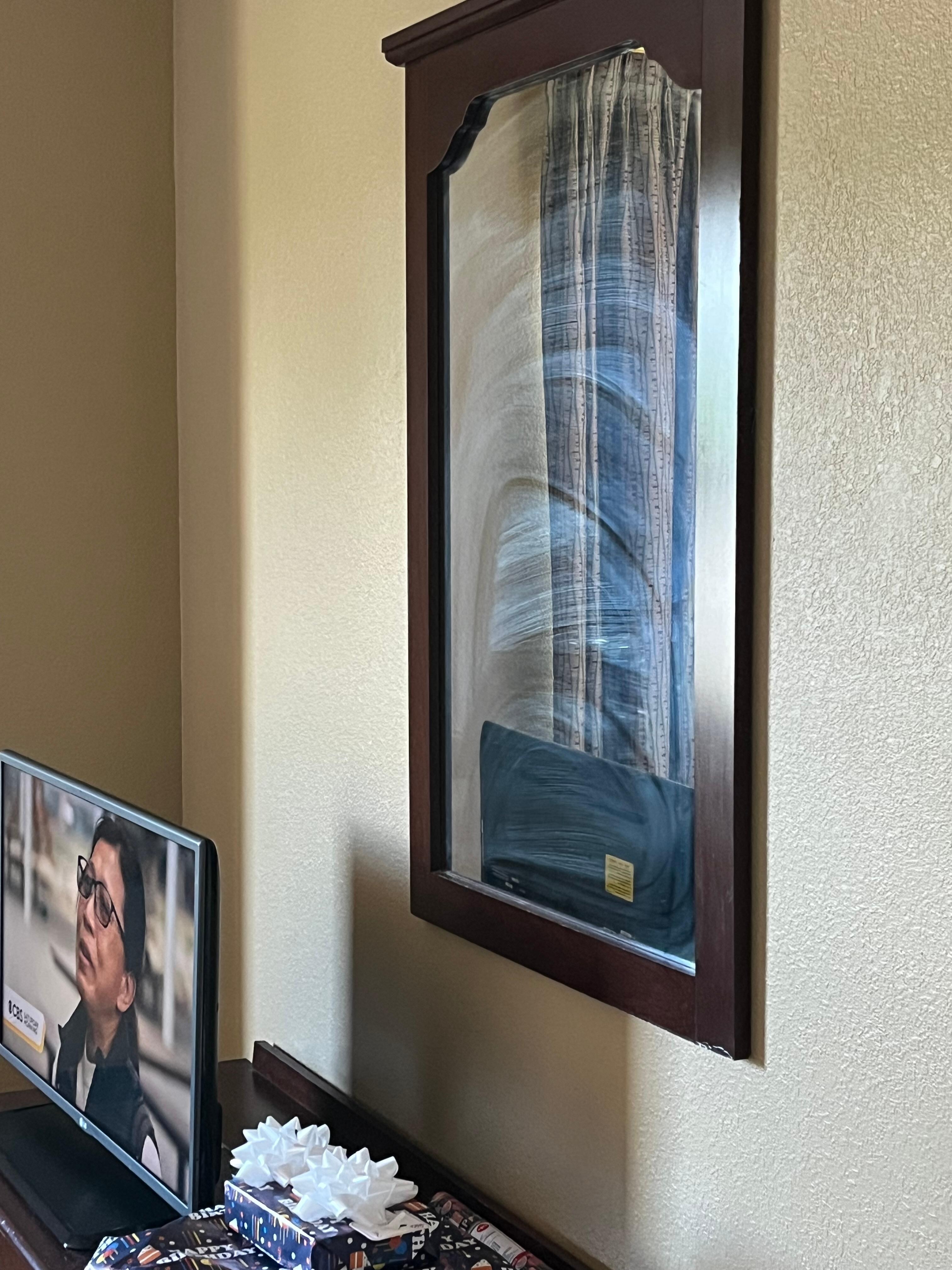 This was how clean the mirror was