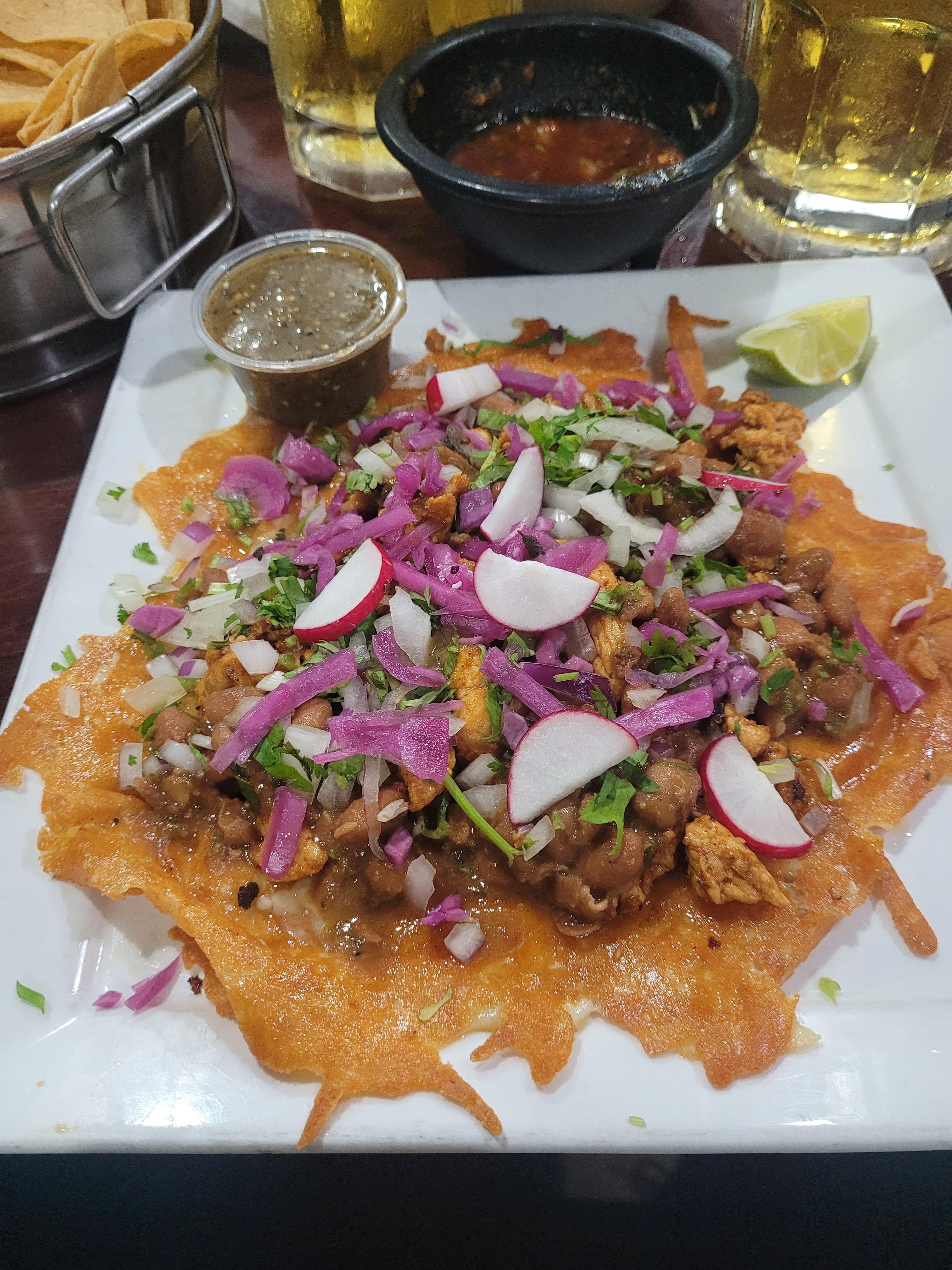 The El Jaffe taco at the Mexican restaurant we found.