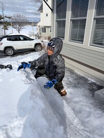 Right outside the house.