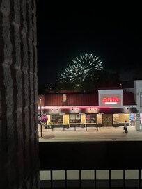 Fireworks from balcony