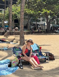Resort fee included beach towels, beach chairs & sometimes ice cream by the pool