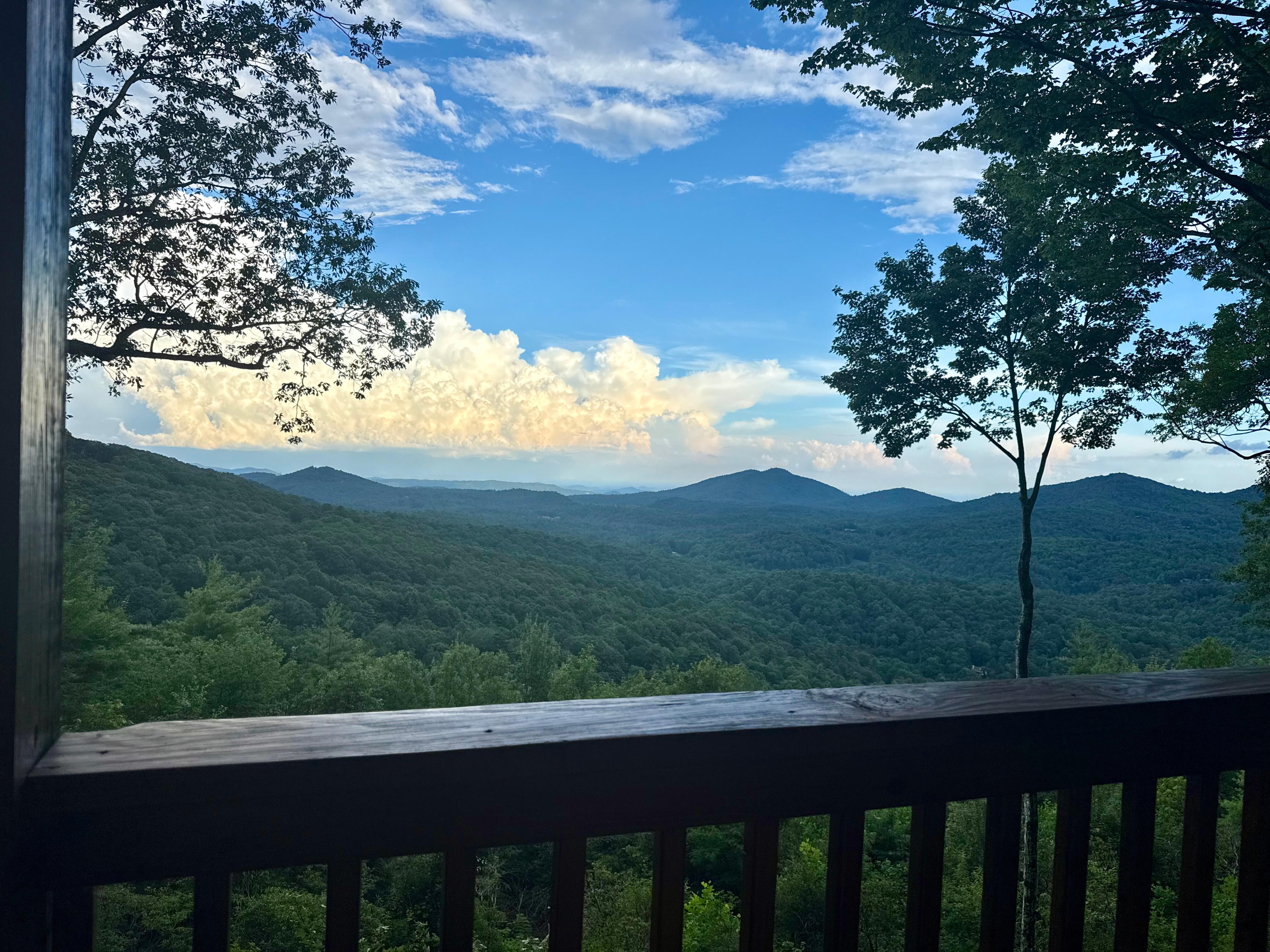 View from the upper porch