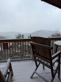 Snow from the deck.