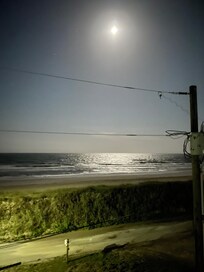 Upstairs balcony at night!