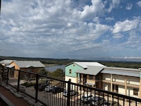 Looking out the balcony