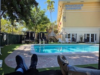 View from inside cabana