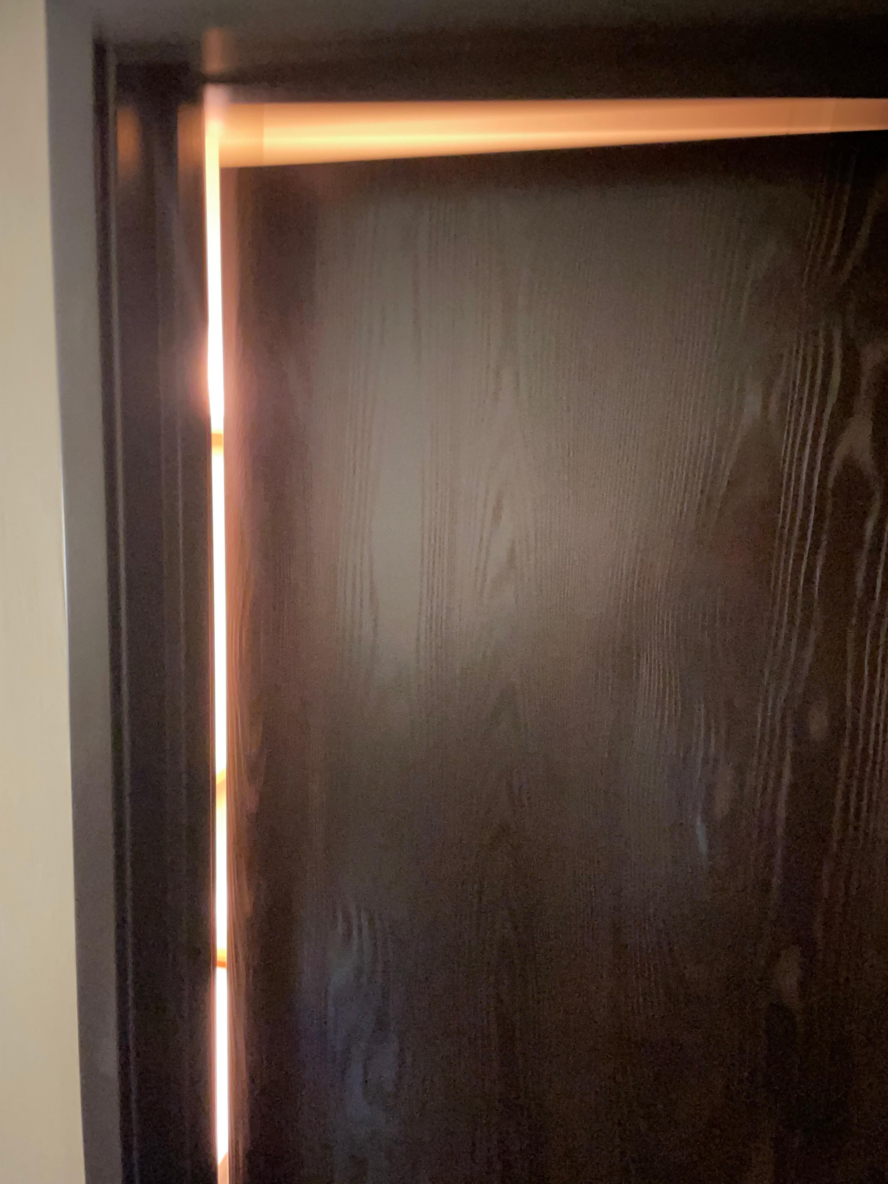 Bathroom door that did not close