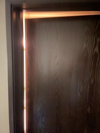 Bathroom door that did not close